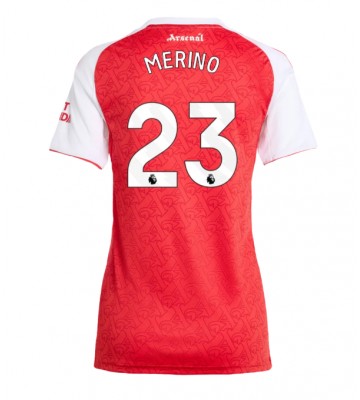 Arsenal Mikel Merino #23 Hjemmebanetrøje Dame 2025-26 Kort ærmer